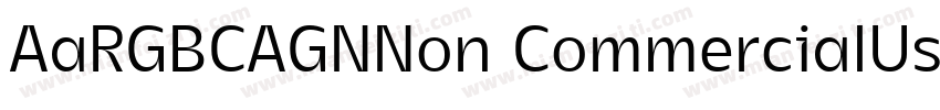 AaRGBCAGNNon CommercialUse字体转换